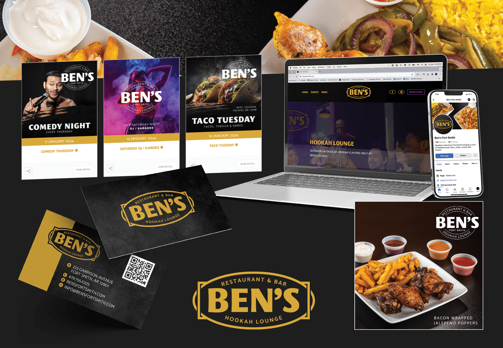 Brand Identity: Bens Restaurant & Bar